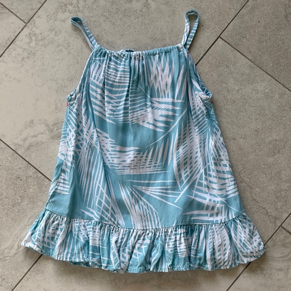 Haven Girl 2pc set  Llama Graphic Tank & Tropical embroidered top sz 7 - Picture 12 of 15